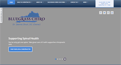 Desktop Screenshot of bluegrasschiro.com