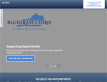Tablet Screenshot of bluegrasschiro.com